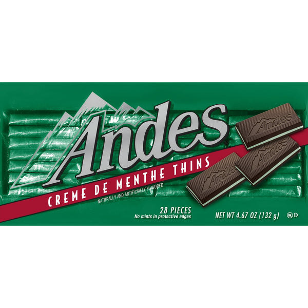 Andes Crème De Menthe Thins 132g