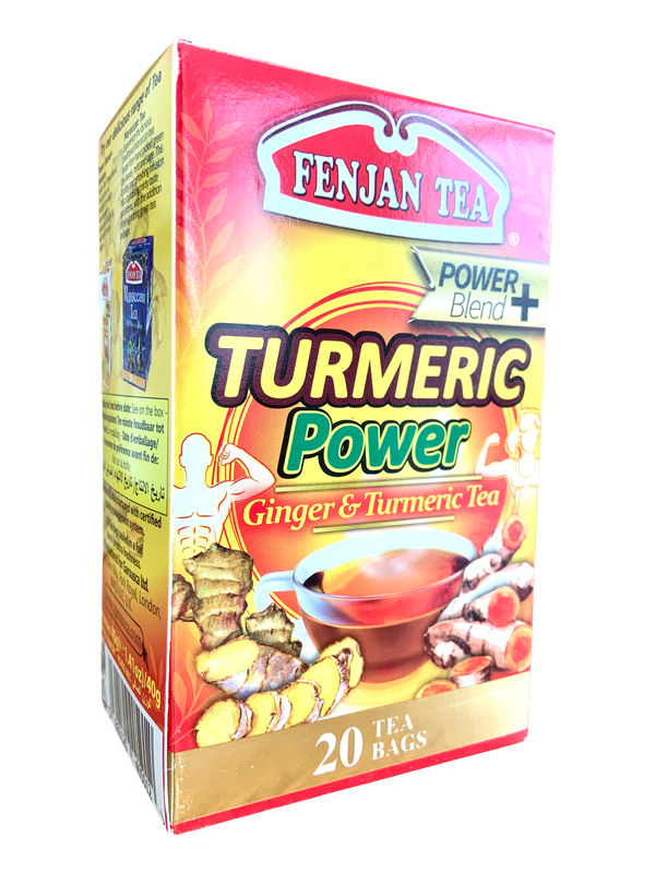 Fenjan Tea Turmeric Power 40g | Ginger & Turmeric Tea | 20 Tea Bags