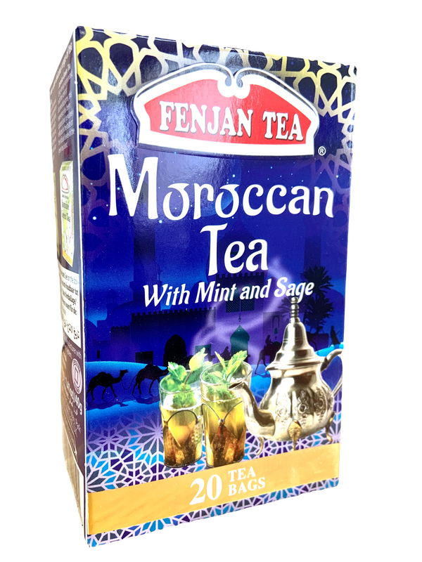 Fenjan Moroccan Tea 40g | With Mint and Sage | 20 Tea Bags