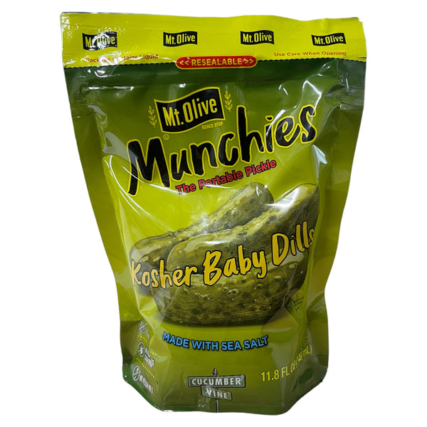 Mt. Olive Munchies Kosher Baby Dills Pouch 349ml