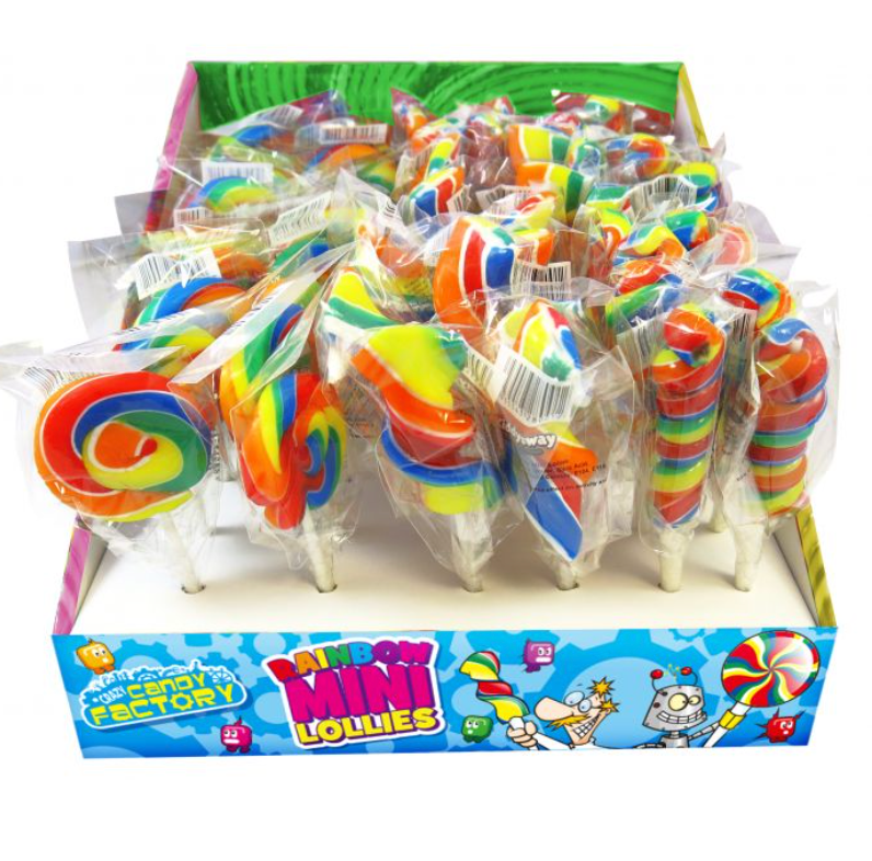 Crazy Candy Factory's Rainbow Mini Lollies 17g