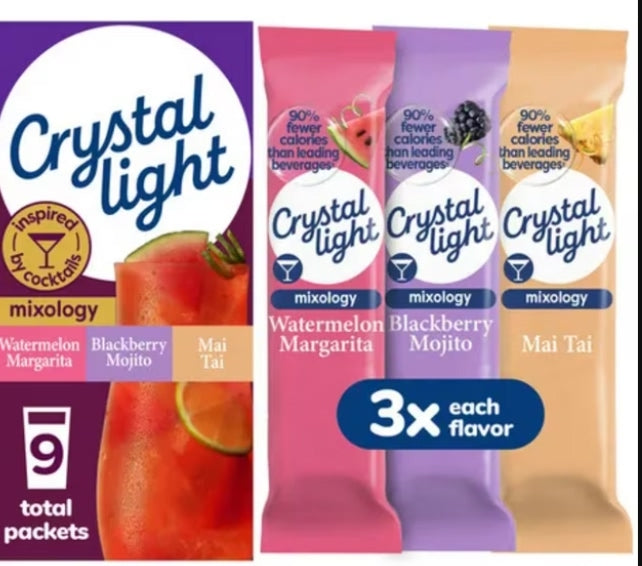 Crystal Light On The Go MIXOLOGY Variety Pack 33g (Best Before : 29 Ju