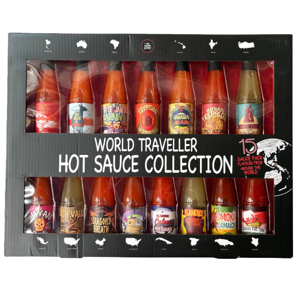 World Traveller Hot Sauce Collection (15ct) | Global Flavours in One B
