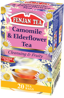 Fenjan Camomile & Elderflower Tea, Cleansing & Fruity, 20 Tea Bags