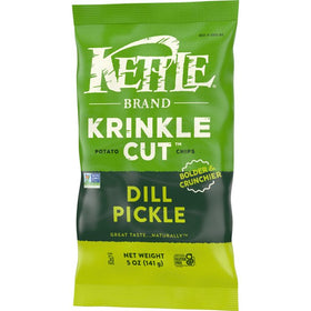 Kettle Brand Krinkle Cut Dill Pickle Potato Chips 141g