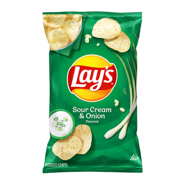 Lay's Potato Chips Sour Cream & Onion 184g (BEST BEFORE DATE 31/03/2024)