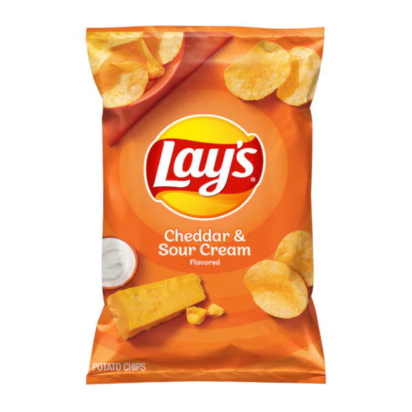 Lay's Potato Chips Cheddar & Sour Cream 184g (Best Before Date 31/03/24)