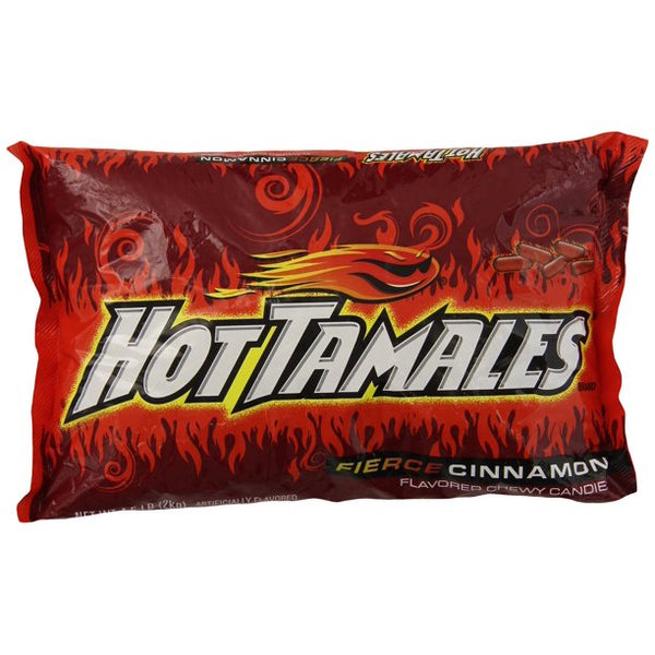 Hot Tamales Fierce Cinnamon Chewy Candies Bag 2.04kg