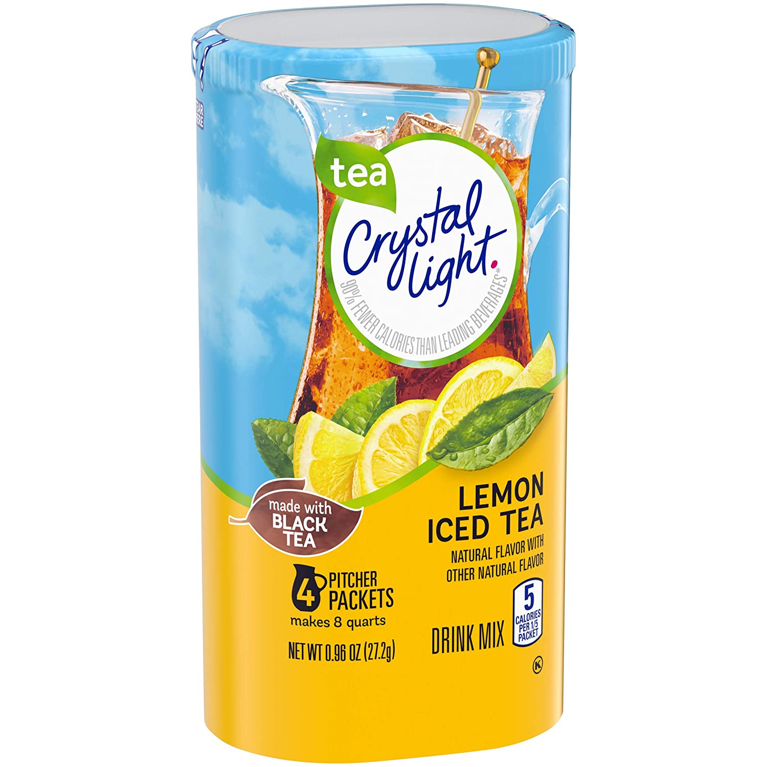 Crystal Light Lemon Iced Tea Drink Mix 27.2g (Best Before Date 09/10/2