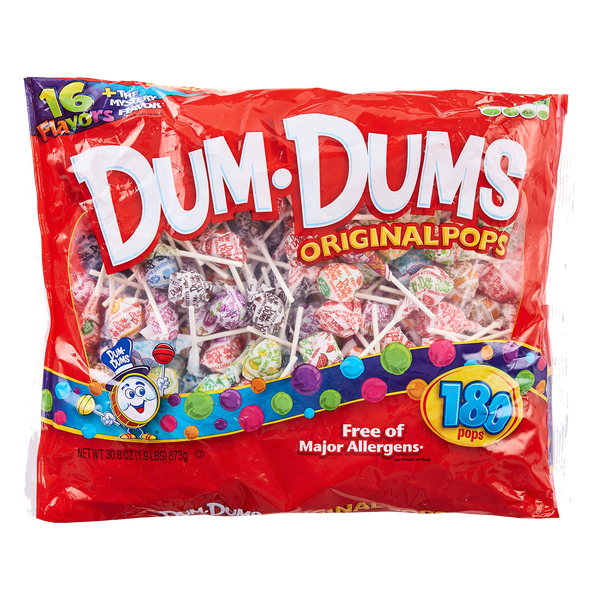 Dum Dums Original Pops 873g-180ct sold by American grocer Uk