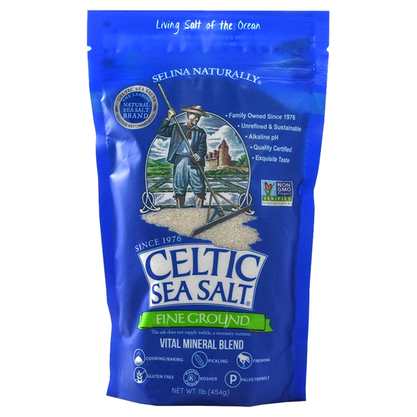 Celtic Sea Salt Fine Ground/Sel Fin 454g sold by American Grocer in the UK