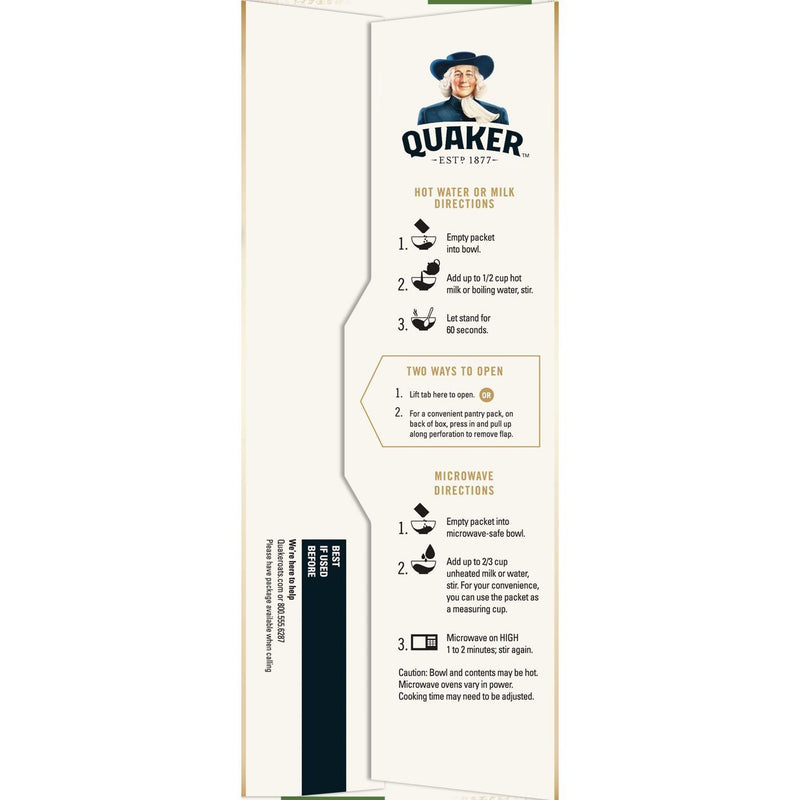 Quaker Instant Oatmeal Apple & Cinnamon 340g