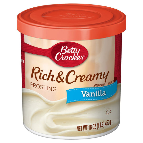 Betty Crocker Rich and Creamy Vanilla Frosting 453g sold by American Grocer in the UK