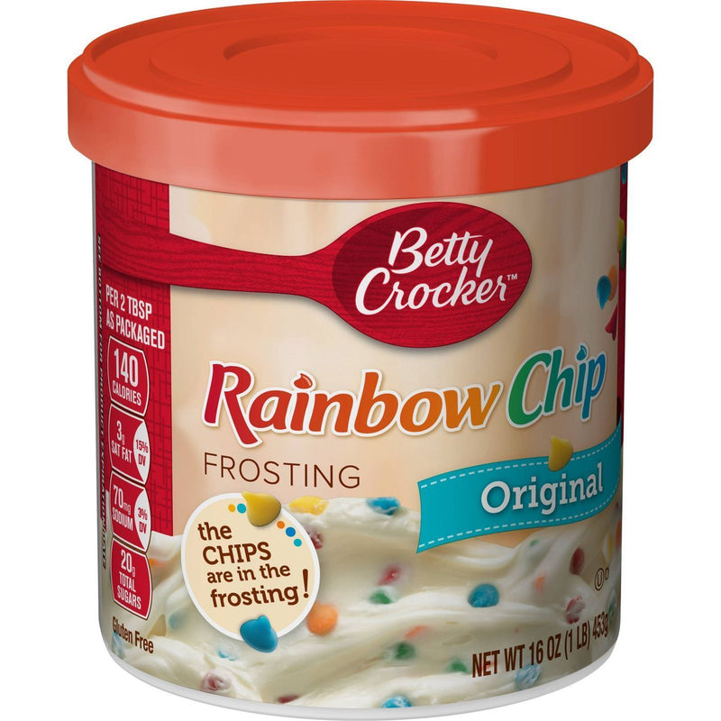 Betty Crocker Rainbow Chip Frosting Original 453g sold by American Grocer in the UK