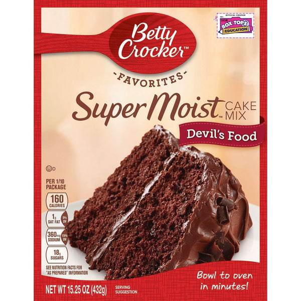 Betty Crocker Super Moist Devil's Food Cake Mix 432g sold by American Grocer in the UK