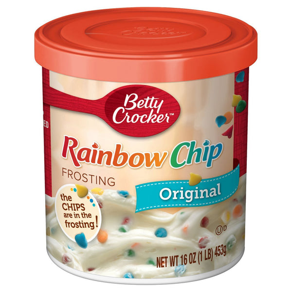 Betty Crocker Rainbow Chip Frosting Original 453g sold by American Grocer in the UK