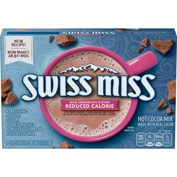 Swiss Miss Reduced Calorie Milk Chocolate Hot Cocoa Mix 88g