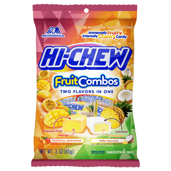 Hi-Chew Fruit Combos Smoothie Mix 85g | Tropical Smoothie, Pina Colada (Best Before Date 20/04/24)
