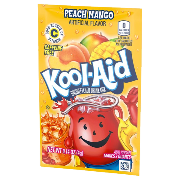 Kool-Aid Peach Mango Unsweetened Drink Mix 4g