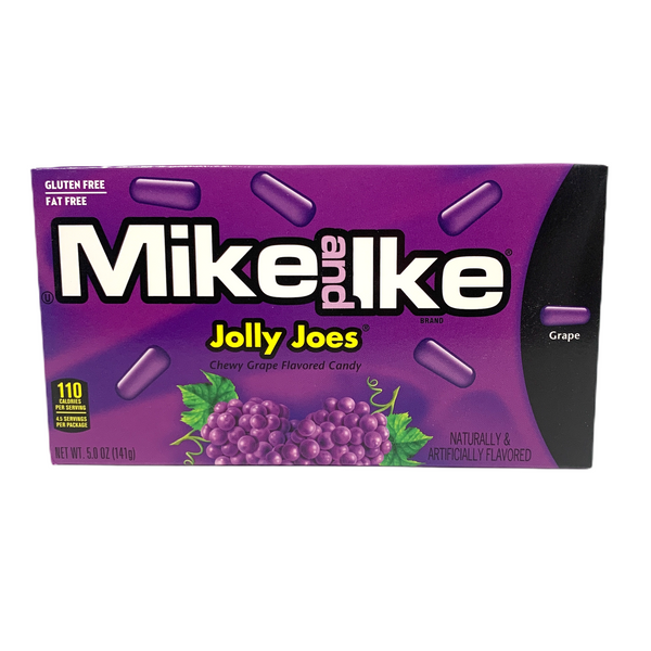 Mike and Ike Jolly Joes Chewy Grape Flavoured Candy 120g