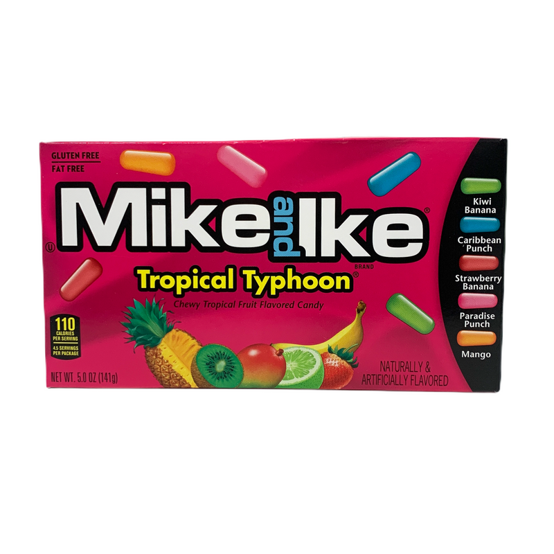 Mike and Ike Tropical Typhoon Chewy Tropical Fruit Flavoured Candy 120g