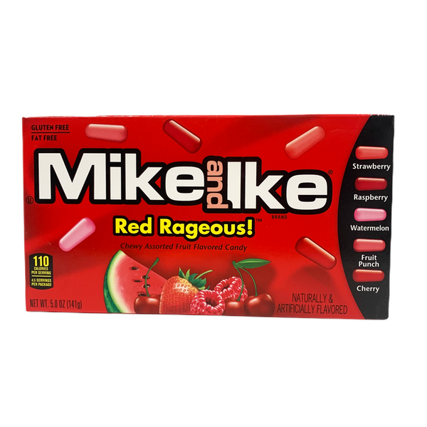 Mike and Ike Red Rageous! Chewy Assorted Fruit Flavoured Candy 120g