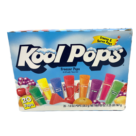Kool Pops Assorted Freezer Pops 567g- 20ct/28.3g