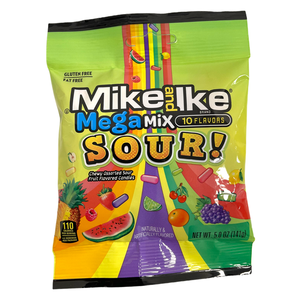 Mike and Ike Mega Mix Sour! Peg Bag 141g