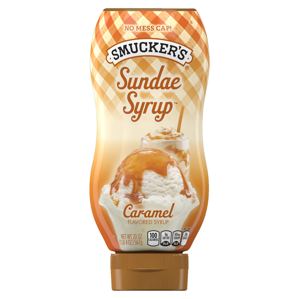 Smucker's Sundae Caramel Flavoured Syrup 567g (Best Before Date 24/04/2024)