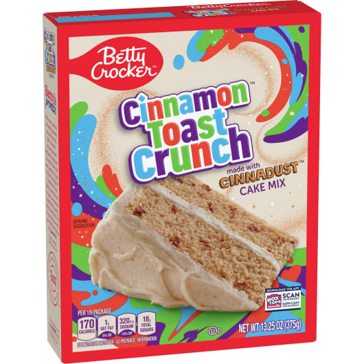 Betty Crocker Cinnamon Toast Crunch Cinnadust Cake Mix 375g