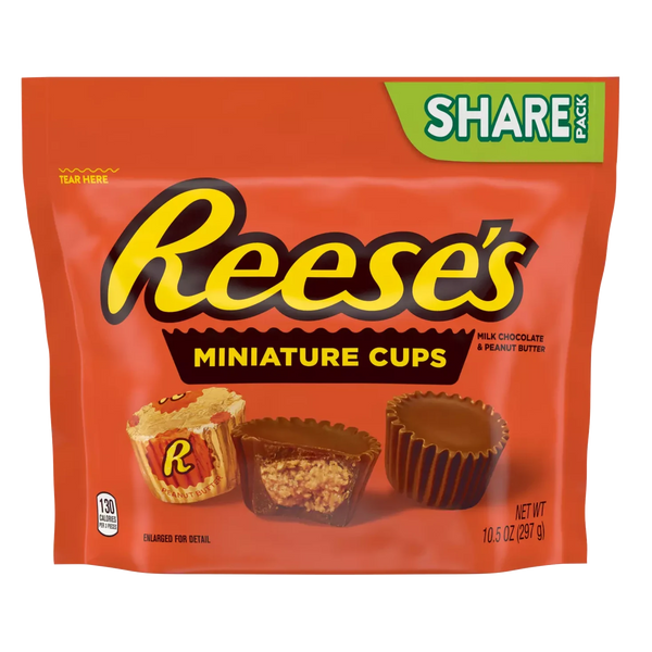 Reese's Miniatures Milk Chocolate Peanut Butter Cups 297g
