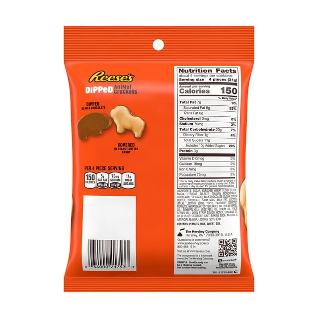 Reese's Dipped Animal Crackers 120g