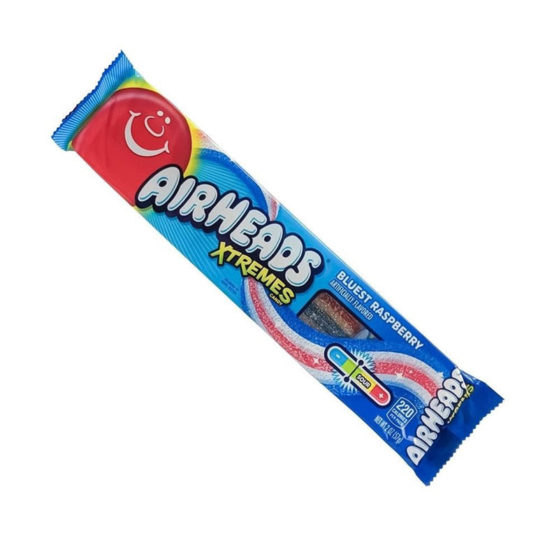 Airheads Xtreme Bluest Raspberry Candy Belt 57g(Best Before Date :- End of April)