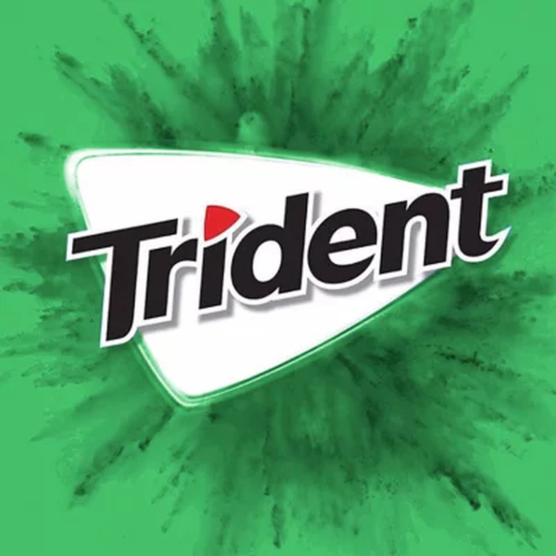 Trident Spearmint Sugar Free Gum (12 Pack-  Packs of 14 Pieces - 168 Total Pieces)