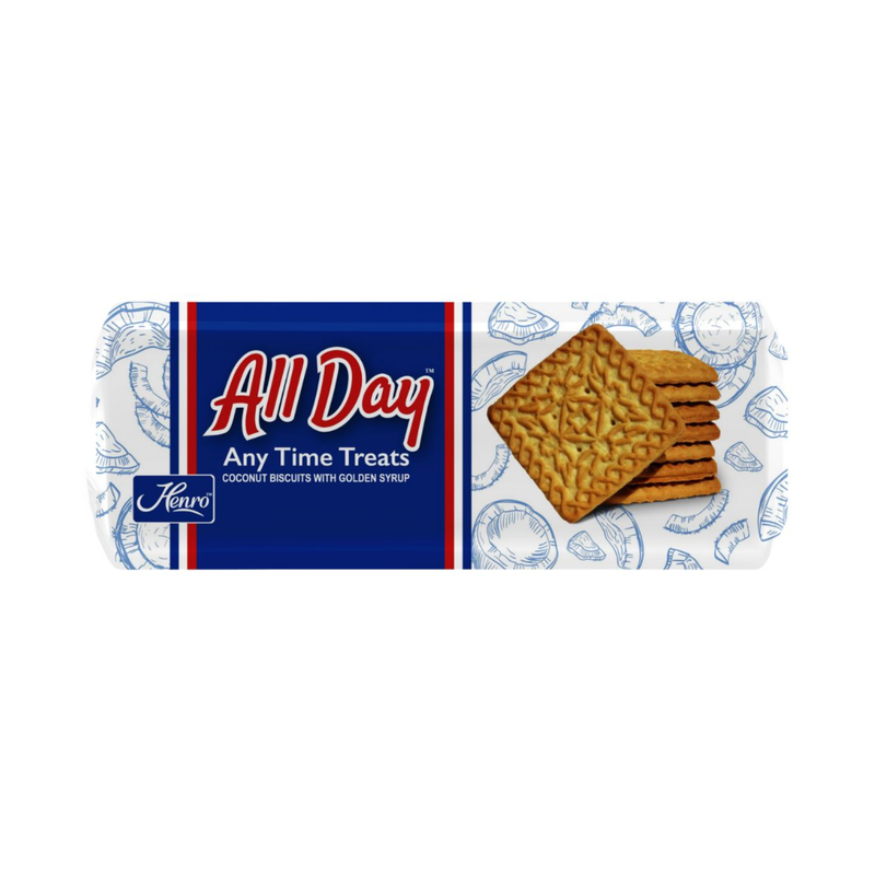 Henro All Day Any Time Treats Coconut Biscuits 200g (Best Before Date 09/24)