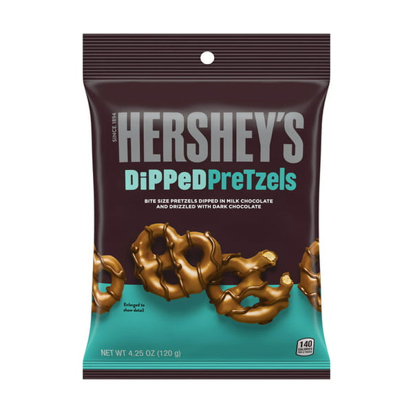 Hershey's Dipped Milk Chocolate Pretzels 120g