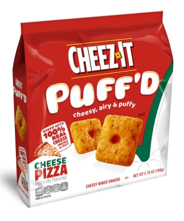 Cheez-It Cheese Pizza Baked Snack Crackers 163g Bag (Best Before Date:- 23/Sep/2025)