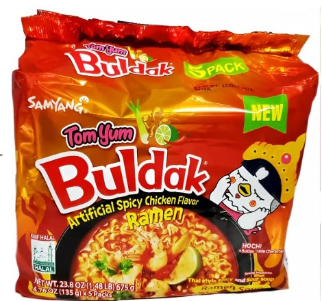 Samyang Buldak TomYum Flavour Hot Chicken Flavour Ramen (140g X 5) (Best Before : 16 Aug 2025)