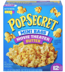 Pop Secret Mini Bags Movie Theatre Butter Popcorn 588g