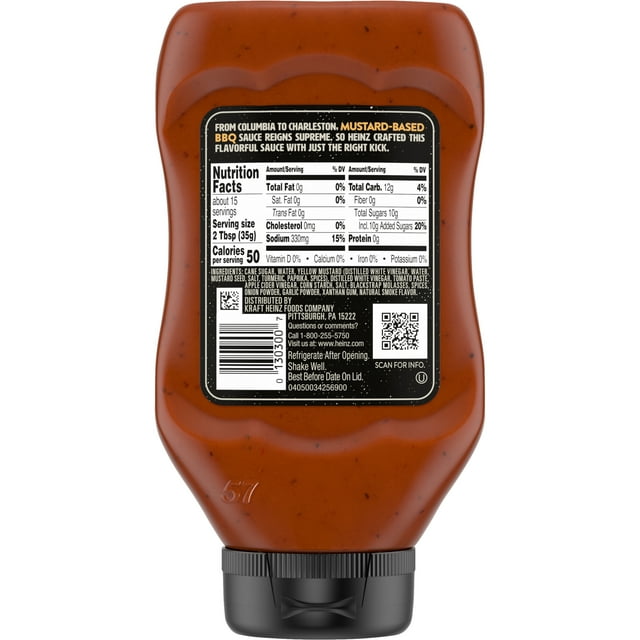 Heinz Carolina Sweet Mustard BBQ Sauce 531g