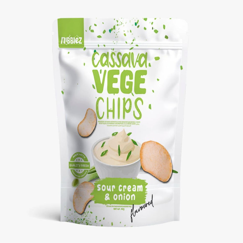 Nibblez Cassava Vege & Salmon Chips | Cassava Crisps | Salmon Crisps | Choose Your Flavour | Spicy Kimchi, Sour Cream & Onion, Tomato Ketchup, Japanese Curry, Black Truffle, Wasabi, Original Flavours
