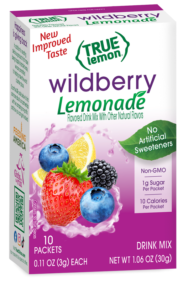 True Lemon Wildberry Lemonade Drink Mix 10 Packets (30g)