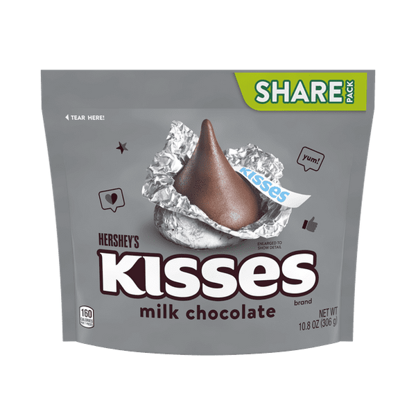 Hershey's Milk Chocolate Kisses Candy 306g Share Pack (Best Before Date 05/24)