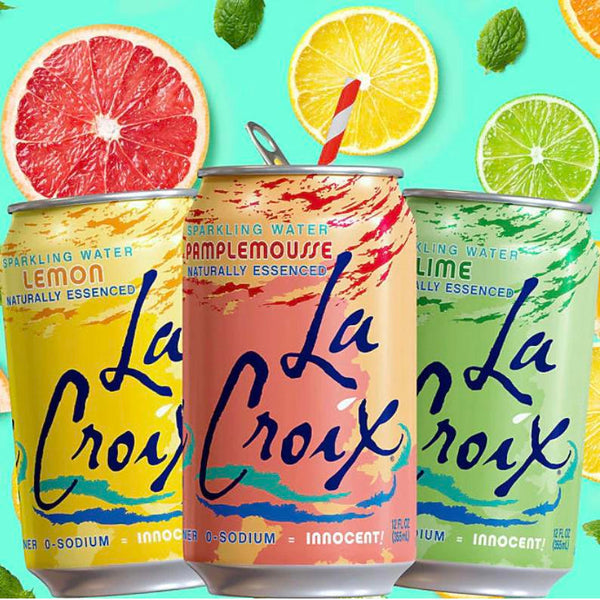 La Croix Sparkling Water 355mL | Naturally Essenced, 0 Calories, 0 Sweetener, 0 Sodium | Choose Your Flavour | Pack Of 12 | Pack Of 24