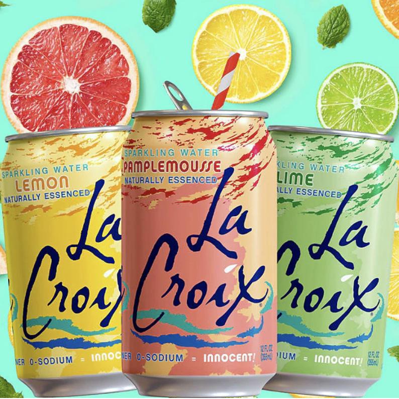 La Croix Sparkling Water 355mL | Naturally Essenced, 0 Calories, 0 Sweetener, 0 Sodium | Choose Your Flavour | Pack Of 12 | Pack Of 24