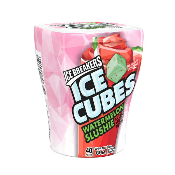 Ice Breakers Ice Cubes Watermelon Slushie Sugar Free Gum 40 Pcs