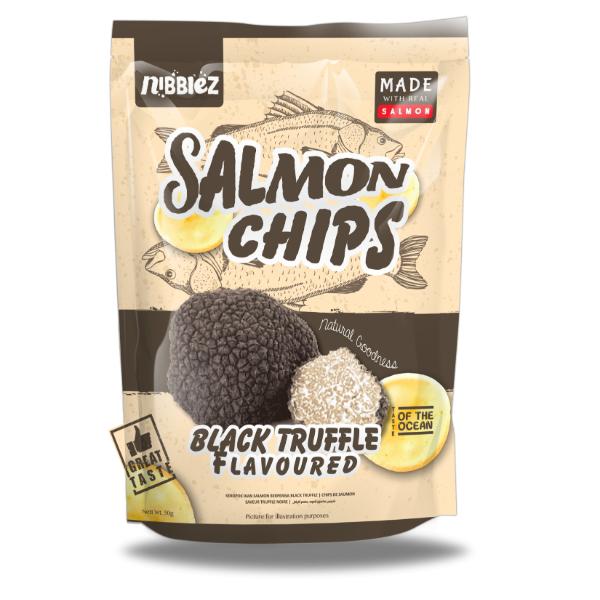 Nibblez Cassava Vege & Salmon Chips | Cassava Crisps | Salmon Crisps | Choose Your Flavour | Spicy Kimchi, Sour Cream & Onion, Tomato Ketchup, Japanese Curry, Black Truffle, Wasabi, Original Flavours