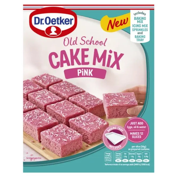 Dr. Oetker Old School Pink Cake Mix 436g