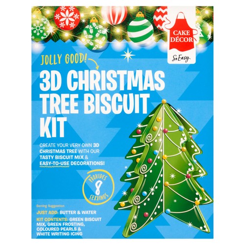 3D Christmas Tree Biscuit Kit 279g