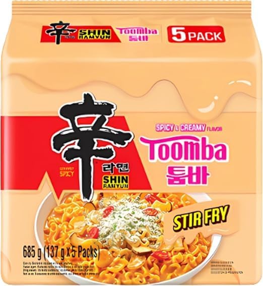 Nongshim Toomba Stir Fry 685g | Spicy & Creamy Flavoured (Yellow)